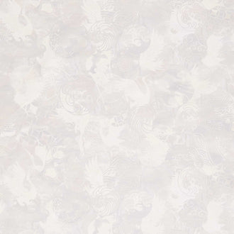 Oriental Gardens - Emblems Cream Digitally Printed Yardage