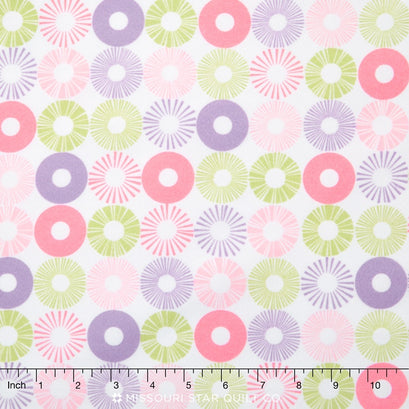Cozy Cotton Flannels - Pastel Rings Yardage