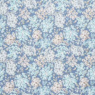 Blue Escape Coastal - Floral Colonial Yardage