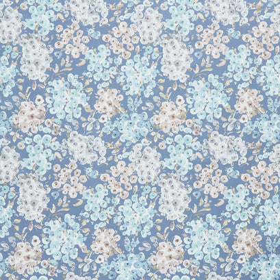 Blue Escape Coastal - Floral Colonial Yardage