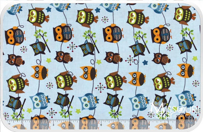 Hoot - Roll Call Sky Blue Yardage