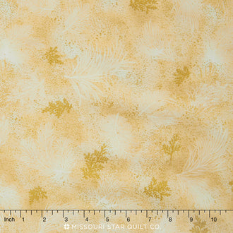 Holiday Flourish - Snow Metallic Yardage