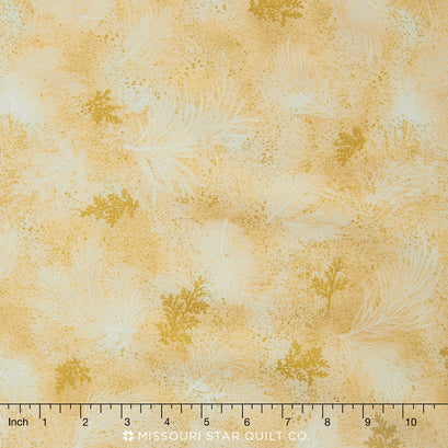 Holiday Flourish - Snow Metallic Yardage