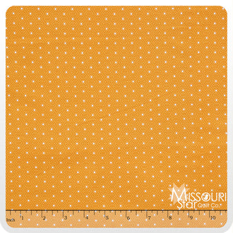Lazy Day - Hexagon Orange Yardage