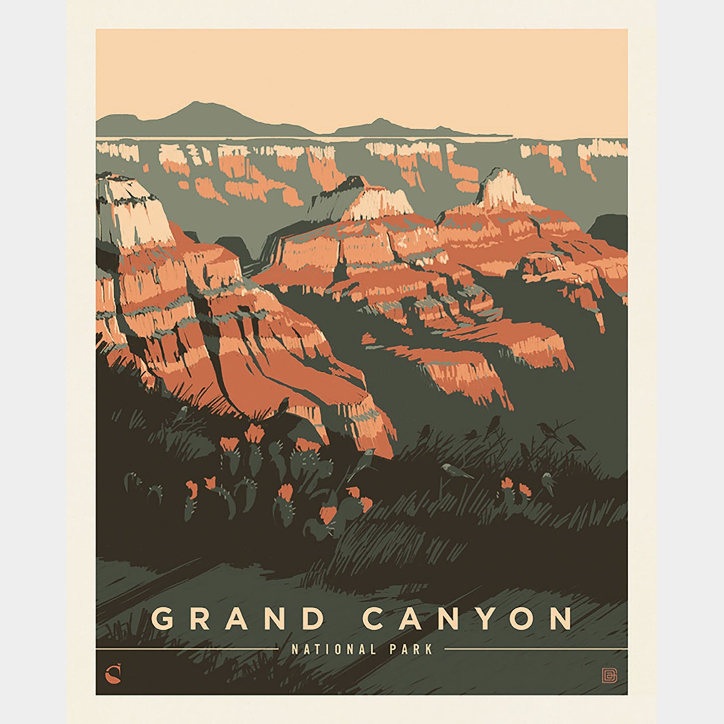 National Parks - Grand Canyon Poster Multi Panel Primary Image