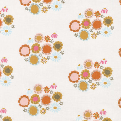 Guinevere - Flower Cream Yardage