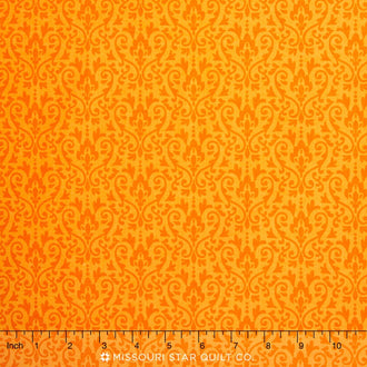 Ghouls and Goodies - Ghouls Damask Orange Yardage