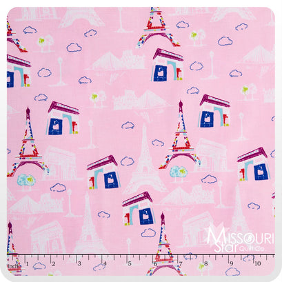 Pepe in Paris - Main Pink Yardage