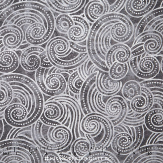 Wilmington Essentials - Dottie Waves Tonal Gray 108" Backing