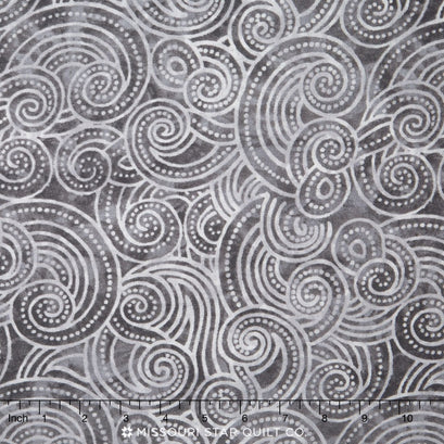 Wilmington Essentials - Dottie Waves Tonal Gray 108" Backing