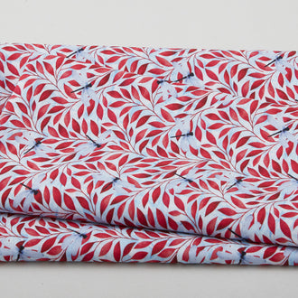 Viva Magenta Favorites - Dragonfly Vine Blue 2 Yard Cut