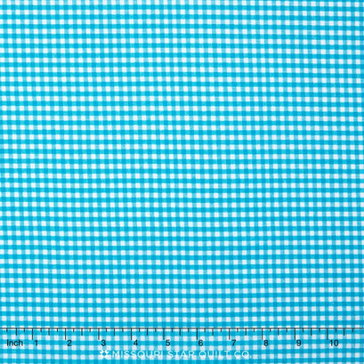 Carolina Gingham - 1/8" Woven Check Turquoise Yardage