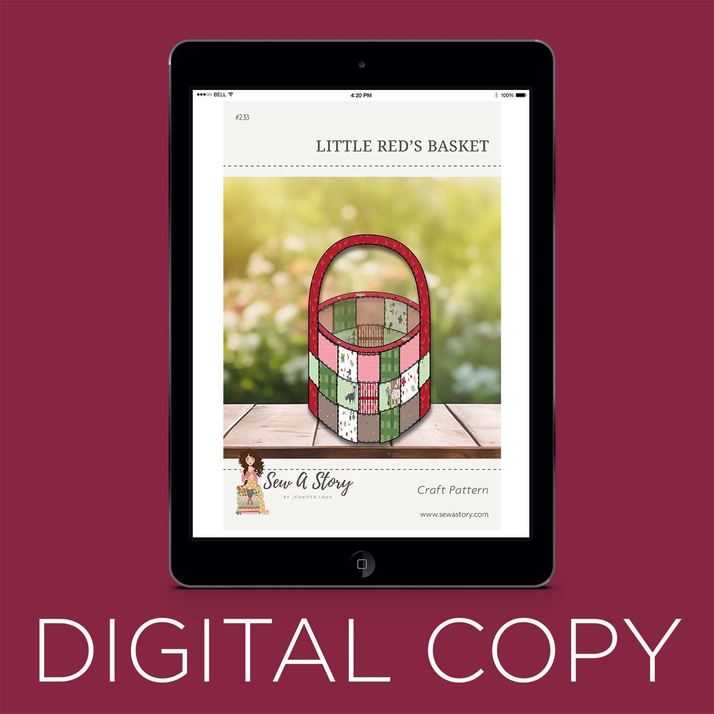 Digital Download - Little Red's Basket Pattern Primary Image