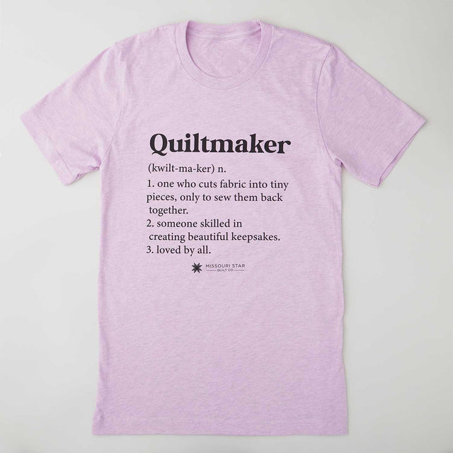 Quiltmaker T-shirt - Heather Prism Lilac - L Primary Image