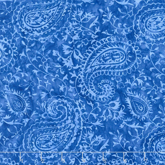 Tonga Batiks - Pinwheel Ethnic Paisley Ocean Yardage
