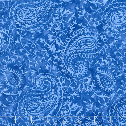 Tonga Batiks - Pinwheel Ethnic Paisley Ocean Yardage