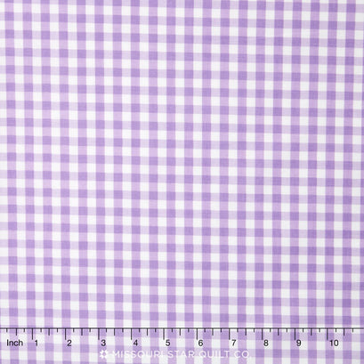 Medium Gingham - Lavender Yardage