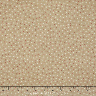 Red, White & Free - Stone Tiny Stars Yardage