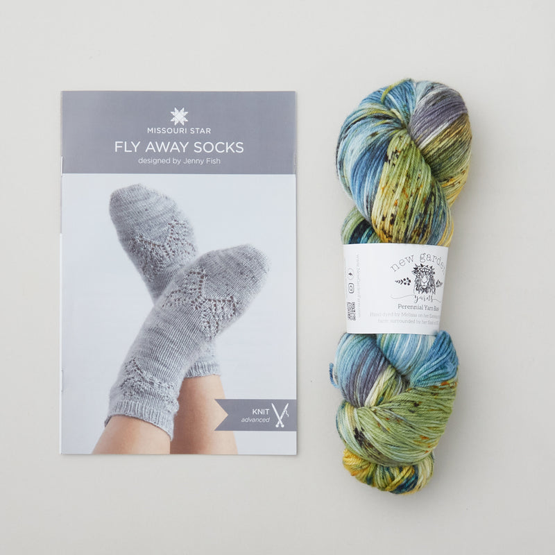 Fly-Away Socks Knit Kit - Coreopsis Primary Image