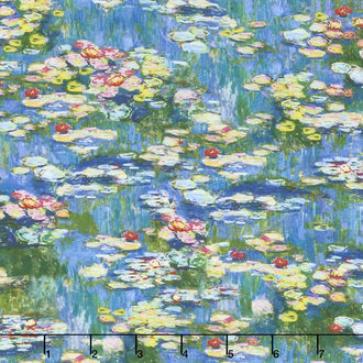 Claude Monet - Lilies Water Digitally Printed Yardage