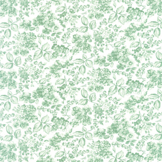 Rosemary Cottage - Blooms Cream Rosemary Yardage