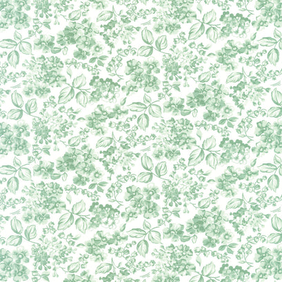 Rosemary Cottage - Blooms Cream Rosemary Yardage