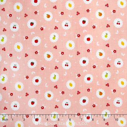 Sweet Orchard - Orchard Scallop Pink Yardage
