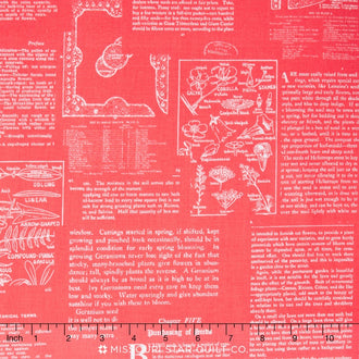 Desert Bloom - Desert Text Pink Yardage