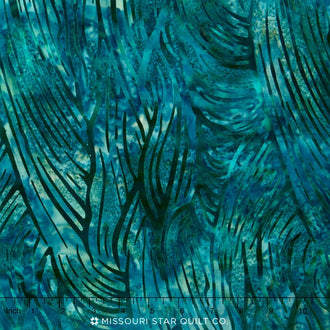 Artisan Batiks - Elementals Landscapes 2 Waves Caribbean Teal Yardage
