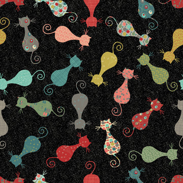 Hydraulic Sewing Chair - Cat's Meow Black Alternative View #4