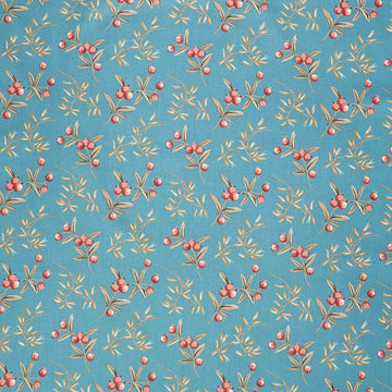 Dahlia - Coralberry Sage Yardage