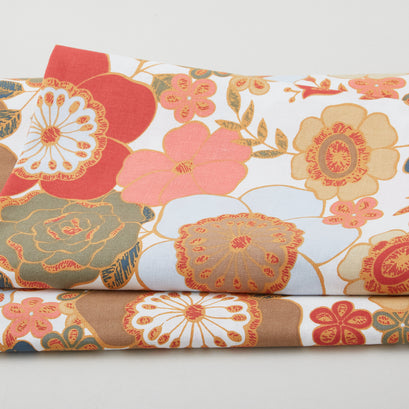 Melange Favorites - Floral White 2 Yard Cut