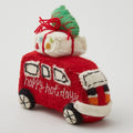Handmade Wool Felt Van/Car Ornament w/ Appliqué & Embroidery - Assorted