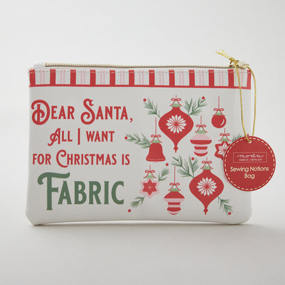 Dear Santa Ornaments Glam Bag