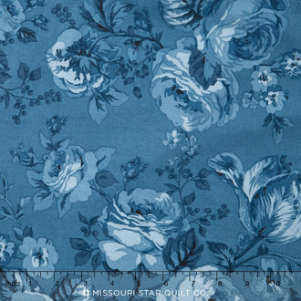 Michele's Rose - Blue 108" Backing