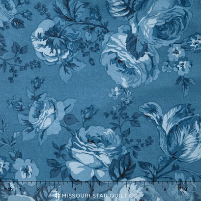 Michele's Rose - Blue 108" Backing