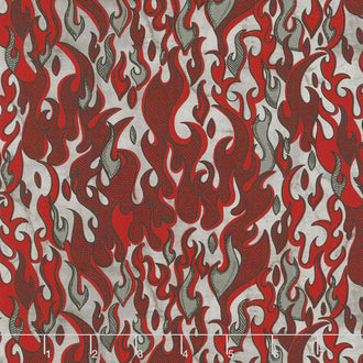 Thin Red Line - Flames Red Yardage