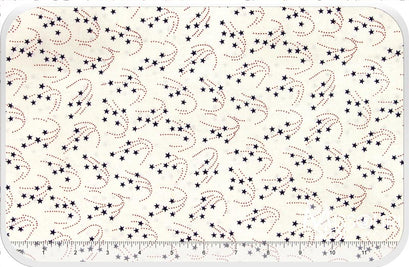 American Heroes - Fireworks Star Ivory Yardage