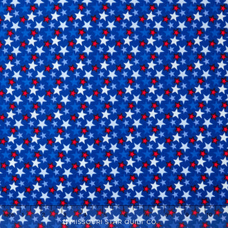 Stars & Stripes - Stars Blue Yardage