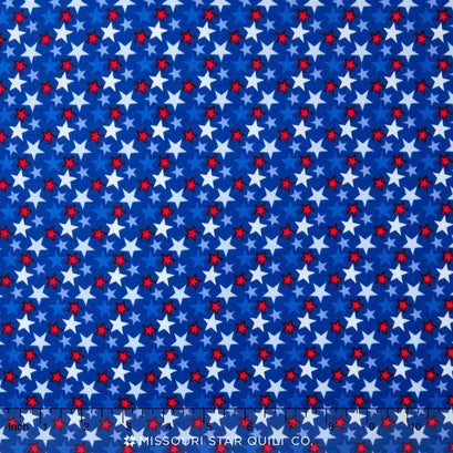 Stars & Stripes - Stars Blue Yardage