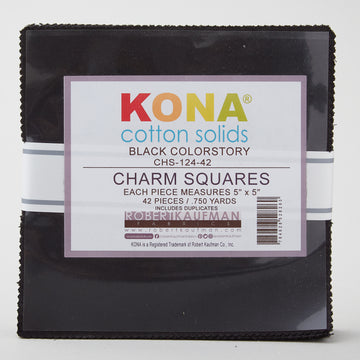 Kona Cotton - Black Charm Pack Primary Image