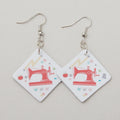 Leather Earrings - My Happy Place Primary Image