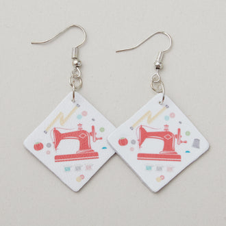 Leather Earrings - My Happy Place