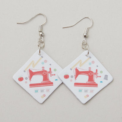 Leather Earrings - My Happy Place