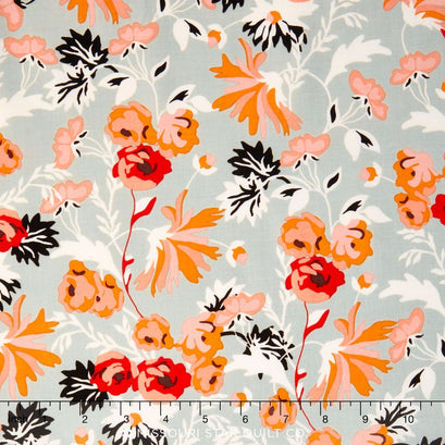 Apricot & Persimmon - Main Mint Yardage