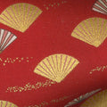 Imperial Collection 14 - Fans Crimson Metallic Yardage