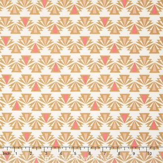 Fragmental - Salmon Aztec Yardage