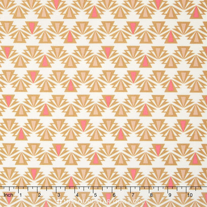 Fragmental - Salmon Aztec Yardage