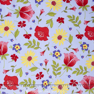 Meadow Sweets - Meadow Main Blue Yardage