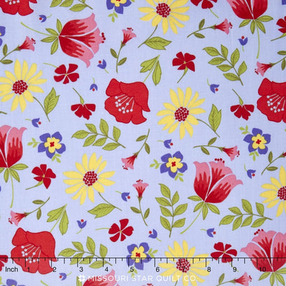 Meadow Sweets - Meadow Main Blue Yardage